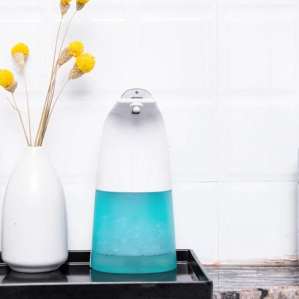 250ML Kitchen Automatic Home Infrared Motion Sensor Pump Soap Dispenser Smart Foaming ,White Transparent