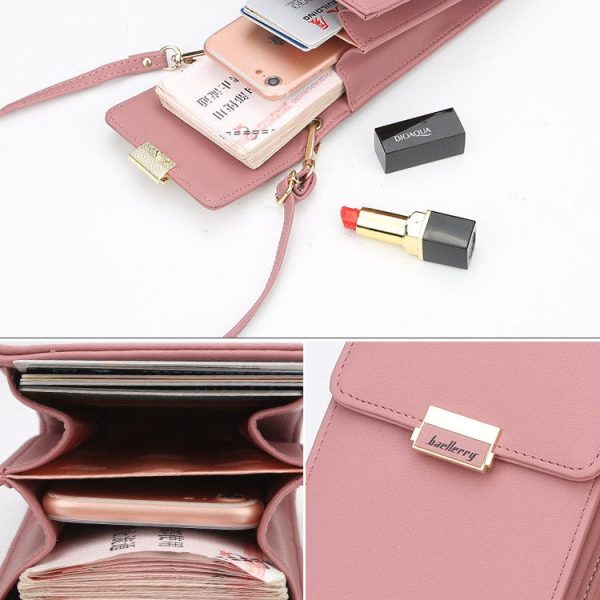 Baellerry Leather Multi-function Women Crossbody Clutch Bag - Image 14