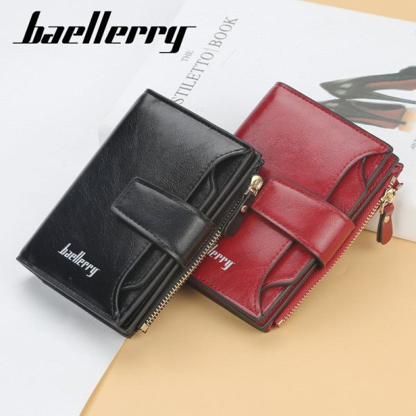Baellerry N2349 Women Short Wallet PU Leather Clutch Card Holder - Image 15
