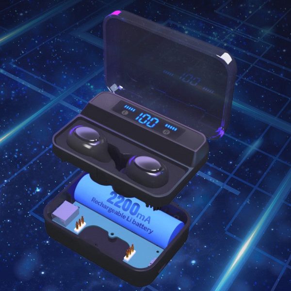 Caldecott Bluetooth 5.0 Wireless Earbuds Hi-Fi Sound Effect 10m Working Distance IPX5 Waterproof Grade - Image 3