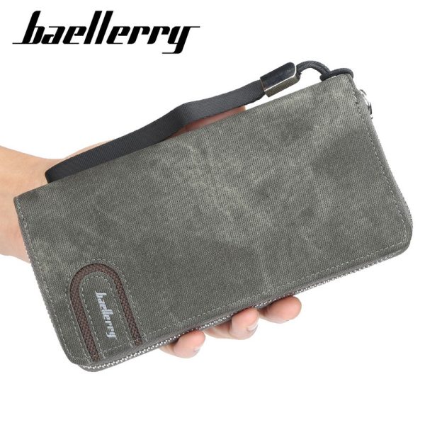 Baellerry New Patchwork PU Portable Clutch Wallet for Men - Image 6