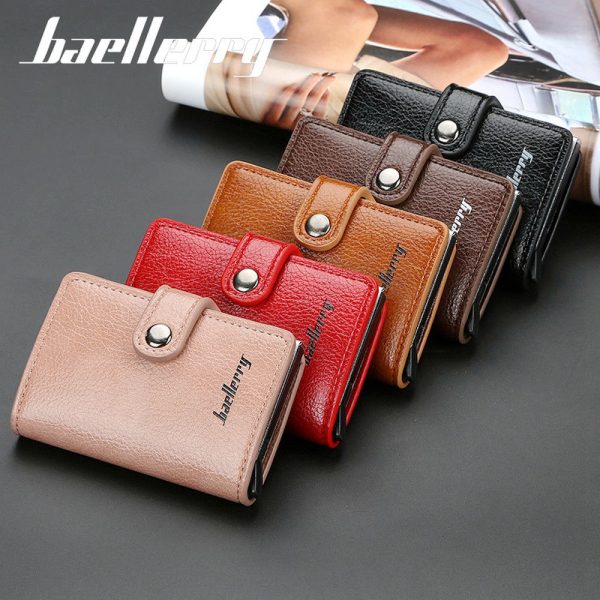 Baellerry Credit Card Wallet Slim RFID Blocking Credit Card Holder Minimalist Wallet Aluminum Purse - Image 10