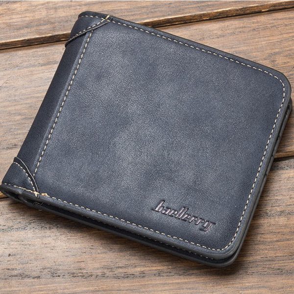 Baellerry PU Leather Men Wallet Coin Pocket Vintage Short Slim Male Money Card Holder - Image 5