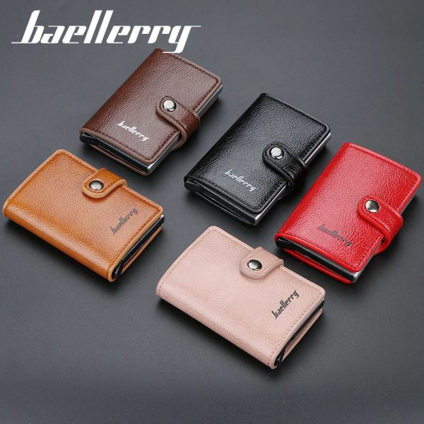Baellerry Credit Card Wallet Slim RFID Blocking Credit Card Holder Minimalist Wallet Aluminum Purse - Image 17