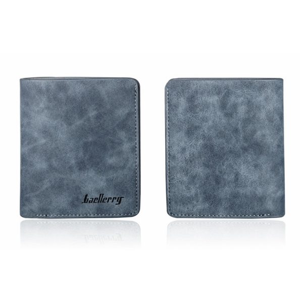 Baellerry LK789 Solid Color Letter Open Short Horizontal Men Wallet - Image 4