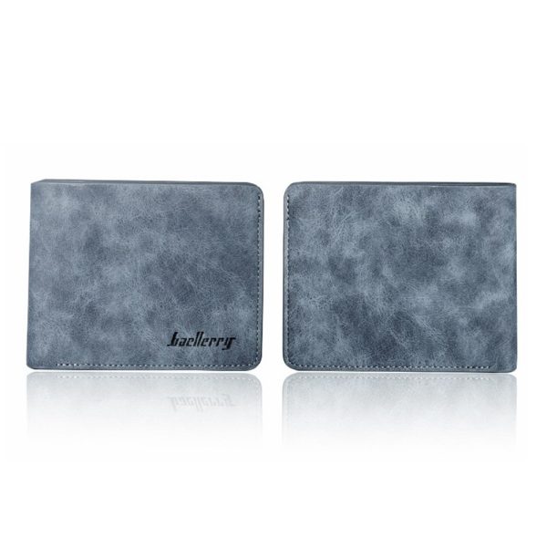 Baellerry LK789 Solid Color Letter Open Short Horizontal Men Wallet - Image 7