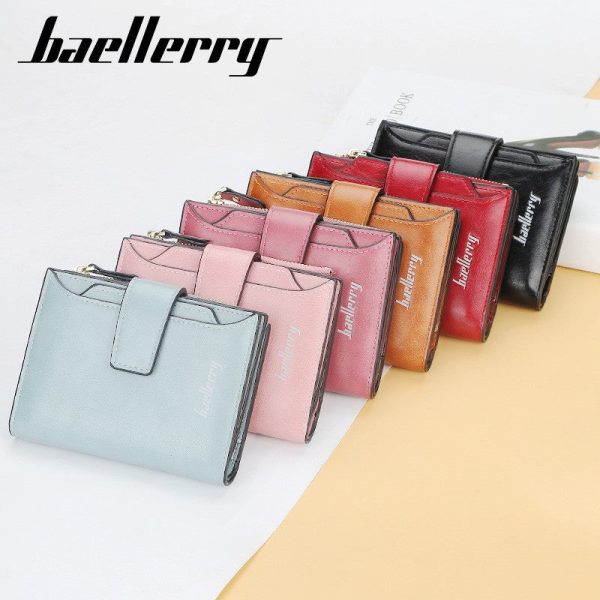 Baellerry N2349 Women Short Wallet PU Leather Clutch Card Holder - Image 17