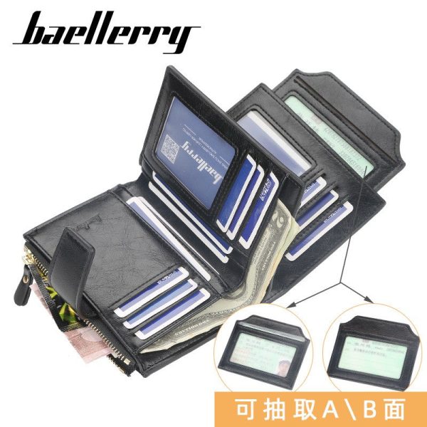 Baellerry N2349 Women Short Wallet PU Leather Clutch Card Holder - Image 4