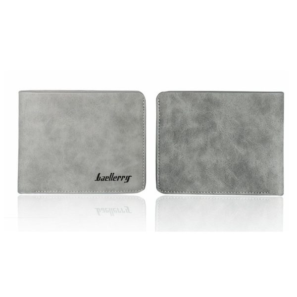 Baellerry LK789 Solid Color Letter Open Short Horizontal Men Wallet - Image 8