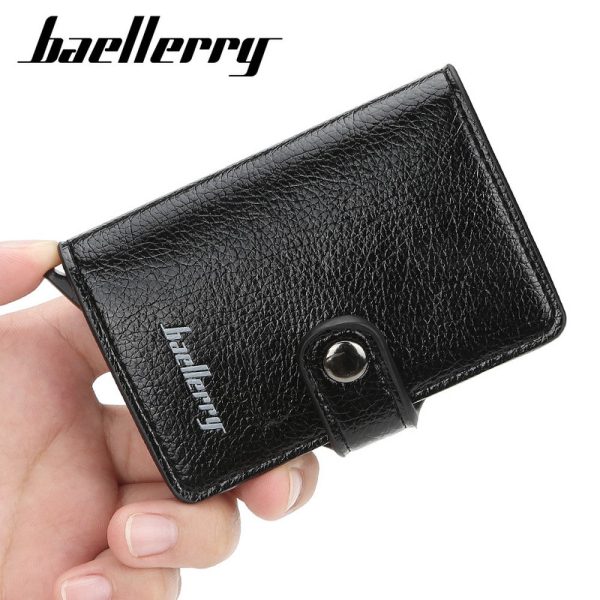 Baellerry Credit Card Wallet Slim RFID Blocking Credit Card Holder Minimalist Wallet Aluminum Purse - Image 3