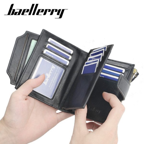 Baellerry N2349 Women Short Wallet PU Leather Clutch Card Holder - Image 5