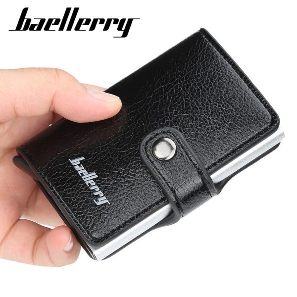 Baellerry Credit Card Wallet Slim RFID Blocking Credit Card Holder Minimalist Wallet Aluminum Purse - Image 4