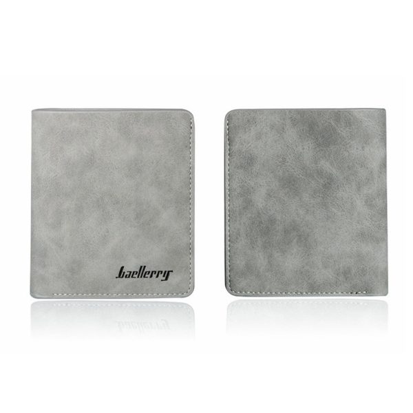Baellerry LK789 Solid Color Letter Open Short Horizontal Men Wallet - Image 5