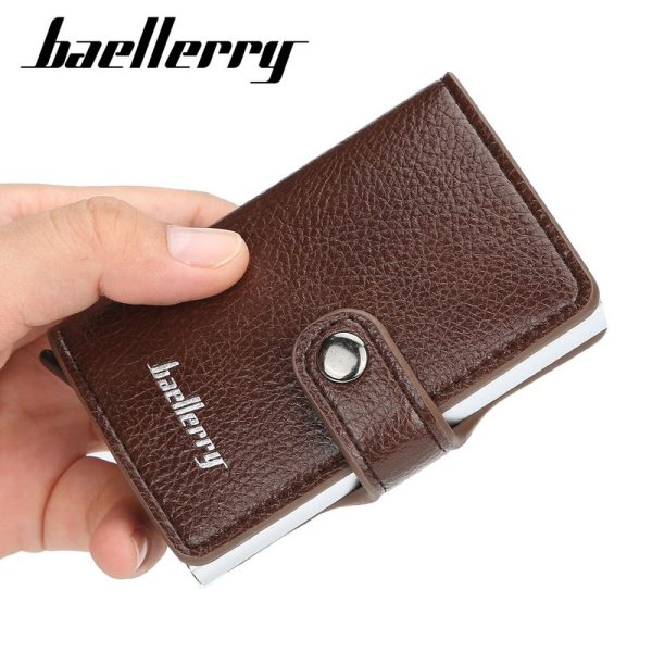 Baellerry Credit Card Wallet Slim RFID Blocking Credit Card Holder Minimalist Wallet Aluminum Purse - Image 13
