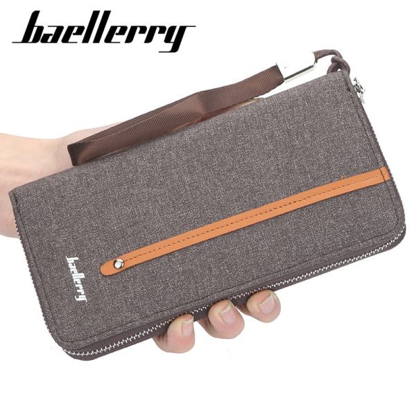 Baellerry S1523 New Patchwork Canvas Portable Clutch Wallet for Men - Image 18