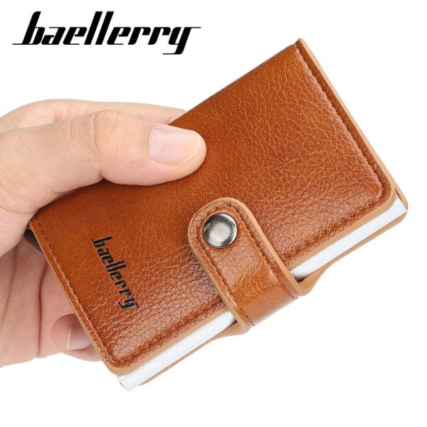 Baellerry Credit Card Wallet Slim RFID Blocking Credit Card Holder Minimalist Wallet Aluminum Purse - Image 12