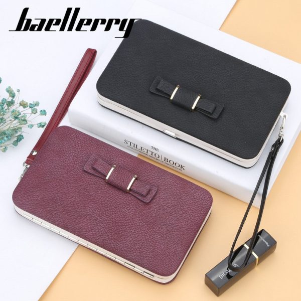Baellerry Bowknot Fashion Multifunction Women Clutch Wallet - Image 10