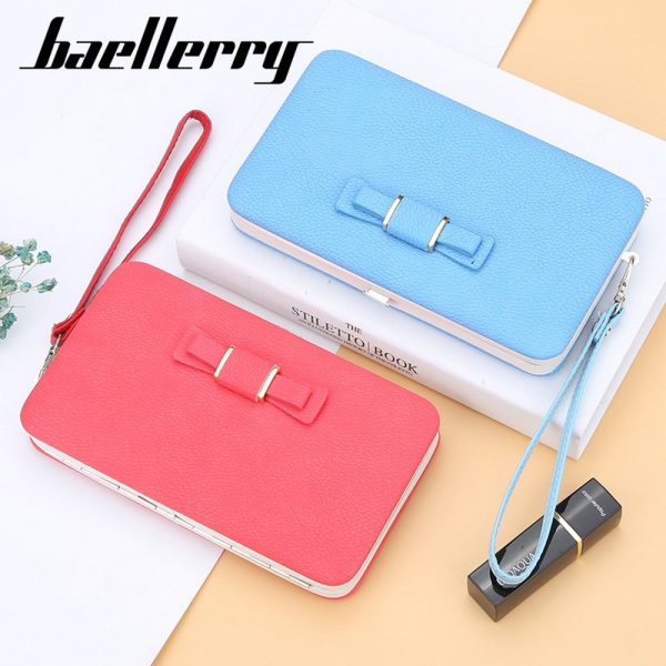 Baellerry Bowknot Fashion Multifunction Women Clutch Wallet - Image 12