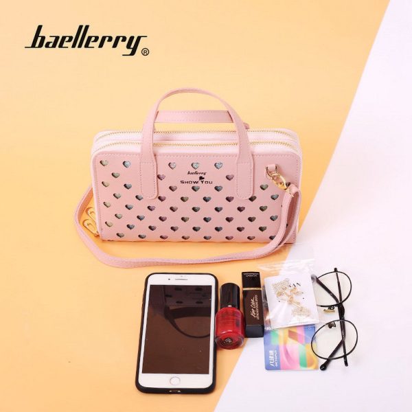2019 New PU Leather Women Wallet Buckle Long Type Card Slot Handbag N1901 - Image 2