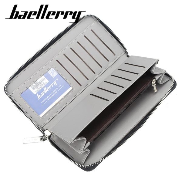 Baellerry S1523 New Patchwork Canvas Portable Clutch Wallet for Men - Image 2