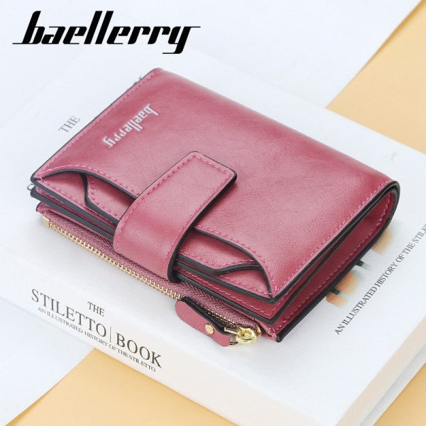 Baellerry N2349 Women Short Wallet PU Leather Clutch Card Holder - Image 10