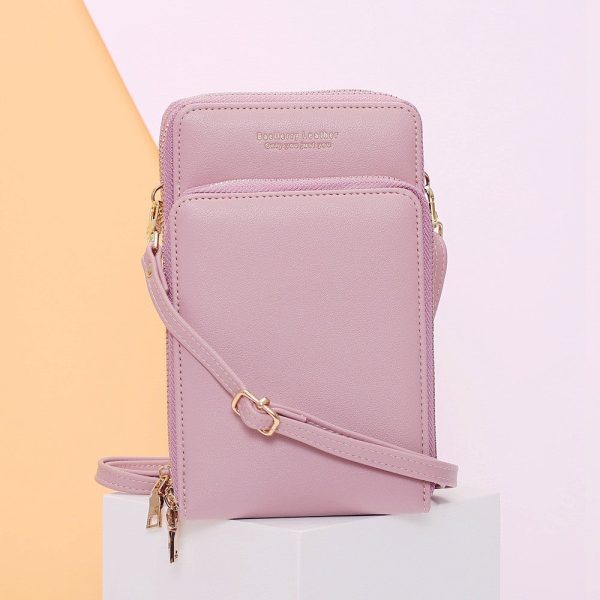 Baellerry N5526 Leather Multi-function Women Crossbody Clutch Bag