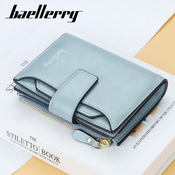Baellerry N2349 Women Short Wallet PU Leather Clutch Card Holder - Image 12