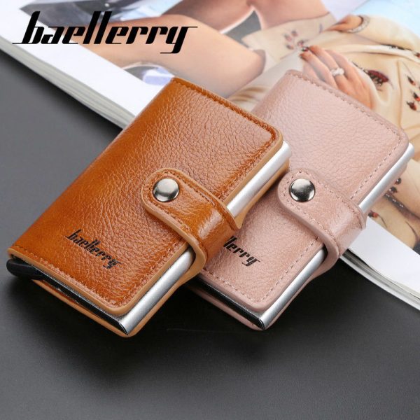 Baellerry Credit Card Wallet Slim RFID Blocking Credit Card Holder Minimalist Wallet Aluminum Purse - Image 16