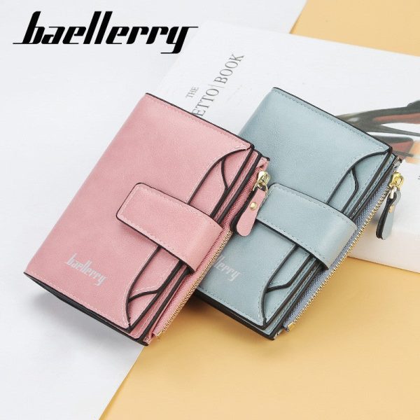 Baellerry N2349 Women Short Wallet PU Leather Clutch Card Holder - Image 13