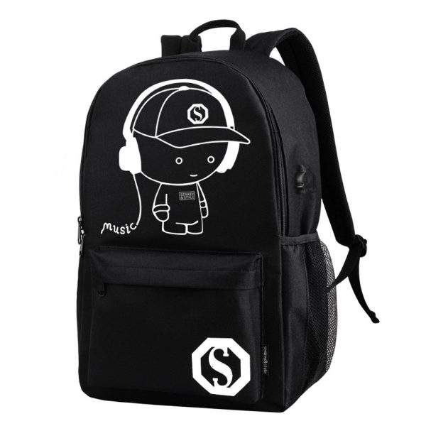 Anime Luminous Laptop Computer Backpack - Image 2
