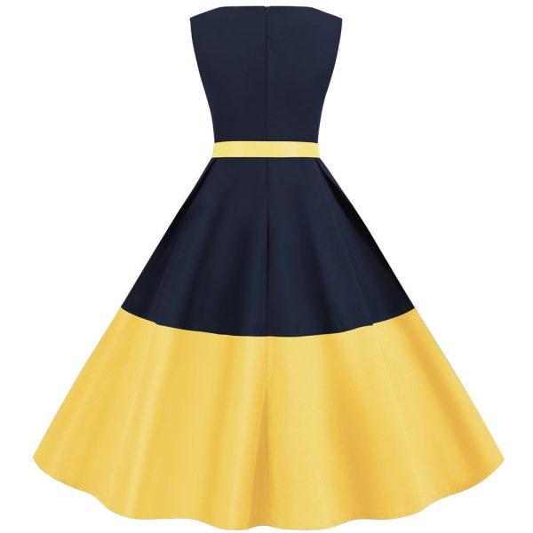 A Line Summer Round Neck Sleeveless Casual Party Dress - Image 9