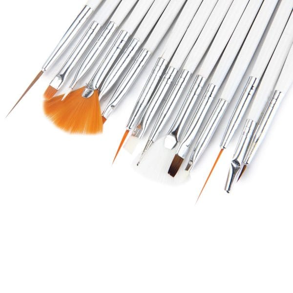 15Pcs Nail Art Design Painting Tool Drawing Pen Wood Handle Brush Set Kit Nail DIY Accessory - Image 9