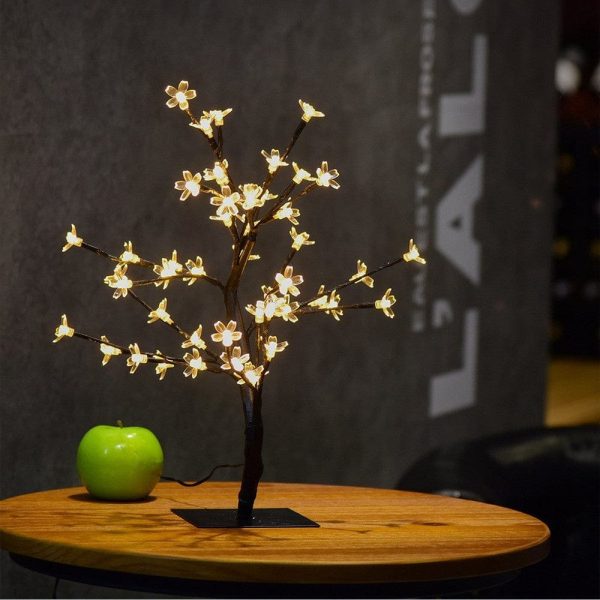 0.45M/17.72Inch 48LEDS Cherry Blossom Desk Top Bonsai Tree Light, Perfect for Home Festival Party Wedding - Image 3