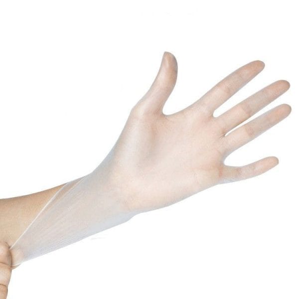 100PCS Disposable PVC Gloves For Housework Cleaning Kitchen BBQ Beauty Care, Transparent Food-Grade Gloves For Adults Children - Image 2
