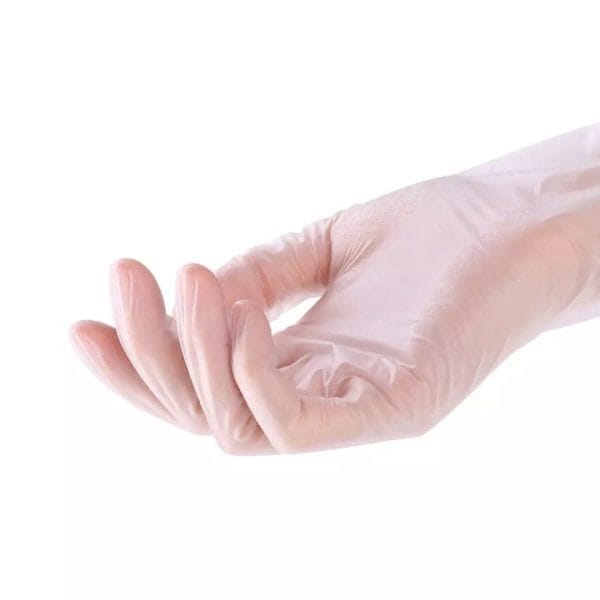100PCS Disposable PVC Gloves For Housework Cleaning Kitchen BBQ Beauty Care, Transparent Food-Grade Gloves For Adults Children