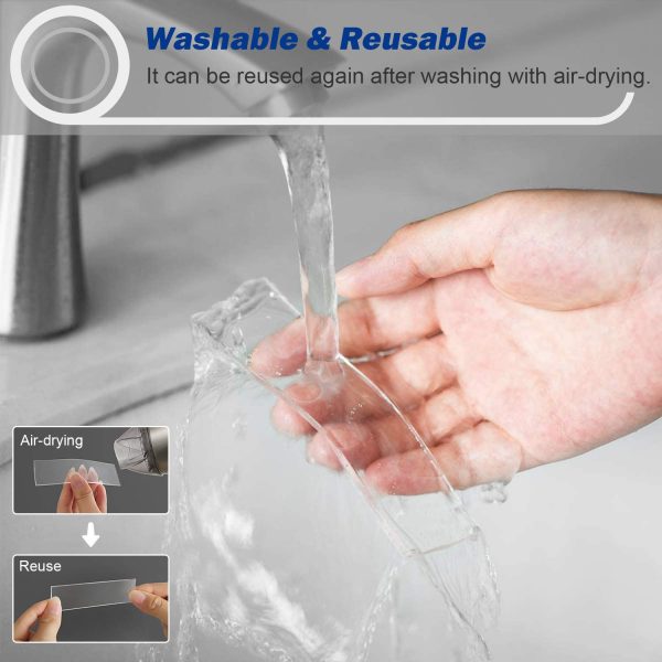 5M Double Sided Tape Heavy Duty, Nano Washable Traceless Removable Mounting Tape - Image 2