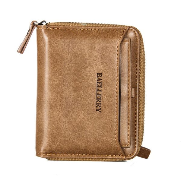 Baellerry New Men Wallet Short Section Soft PU Leisure Folder Bag - Image 2