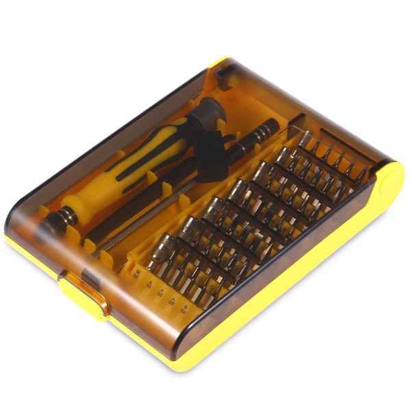 6089A 45 in 1 Interchangeable Screwdriver Tool Set with Tweezer Hard Extension Shaft - Image 2