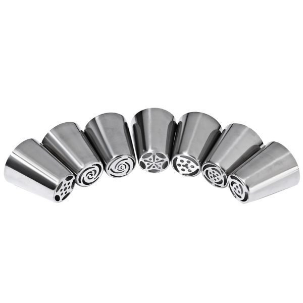 7pcs Stainless Steel Russian Icing Piping Nozzles Pastry Decorating Tips Kitchen Accessories - Image 5