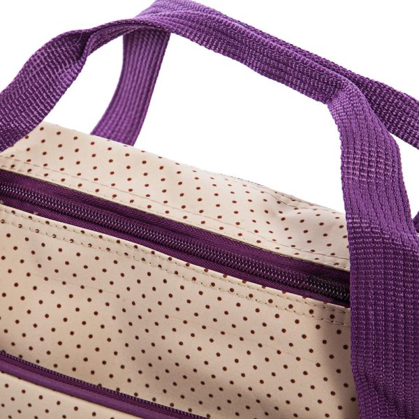 5pcs Multifunctional Dot Nappy Changing Mummy Handbag Diaper Pad Feeding Bottle Holder Food Bag for Babies - Image 4