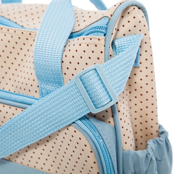 5pcs Multifunctional Dot Nappy Changing Mummy Handbag Diaper Pad Feeding Bottle Holder Food Bag for Babies - Image 9