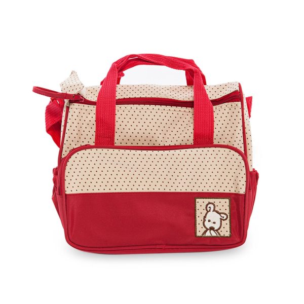 5pcs Multifunctional Dot Nappy Changing Mummy Handbag Diaper Pad Feeding Bottle Holder Food Bag for Babies - Image 13
