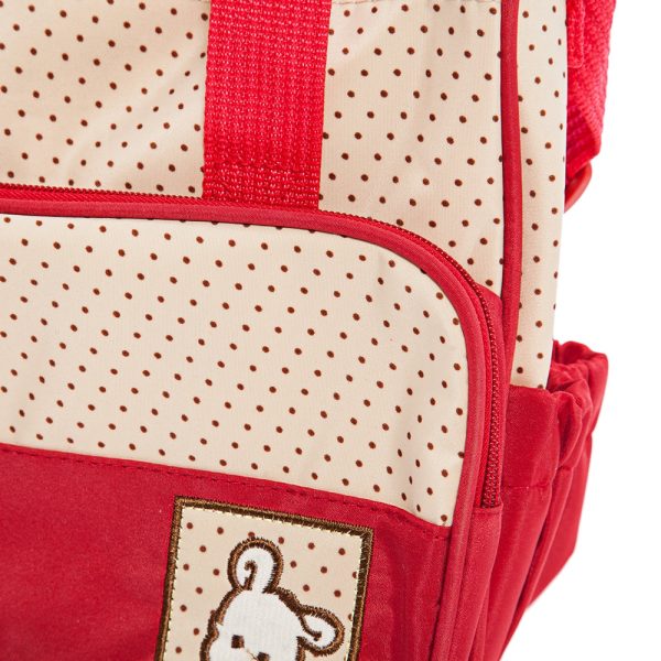 5pcs Multifunctional Dot Nappy Changing Mummy Handbag Diaper Pad Feeding Bottle Holder Food Bag for Babies - Image 15