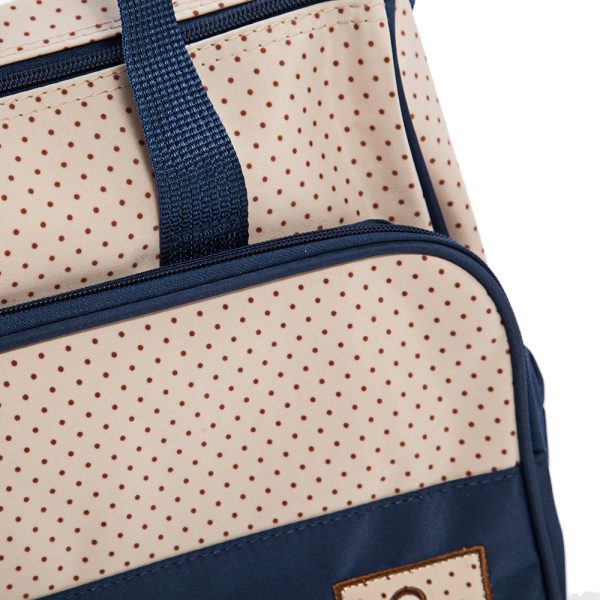 5pcs Multifunctional Dot Nappy Changing Mummy Handbag Diaper Pad Feeding Bottle Holder Food Bag for Babies - Image 19