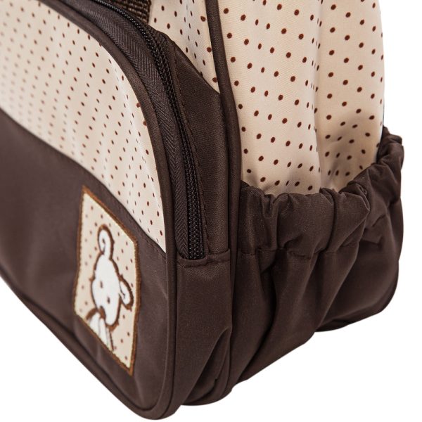 5pcs Multifunctional Dot Nappy Changing Mummy Handbag Diaper Pad Feeding Bottle Holder Food Bag for Babies - Image 30