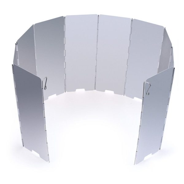 10 Plates Aluminum Alloy Outdoor Foldable Camping Cooker Stove Wind Screen Windshield - Image 3