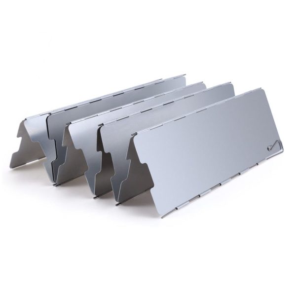 10 Plates Aluminum Alloy Outdoor Foldable Camping Cooker Stove Wind Screen Windshield - Image 4
