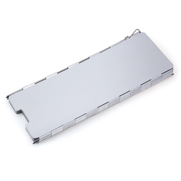 8 Plates Aluminum Alloy Outdoor Foldable Camping Cooker Stove Wind Screen Windshield - Image 2