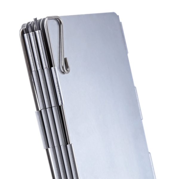 8 Plates Aluminum Alloy Outdoor Foldable Camping Cooker Stove Wind Screen Windshield - Image 5