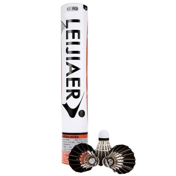 12pcs Portable Black Duck Feather Training Badminton Balls Shuttlecocks Sport - Image 3